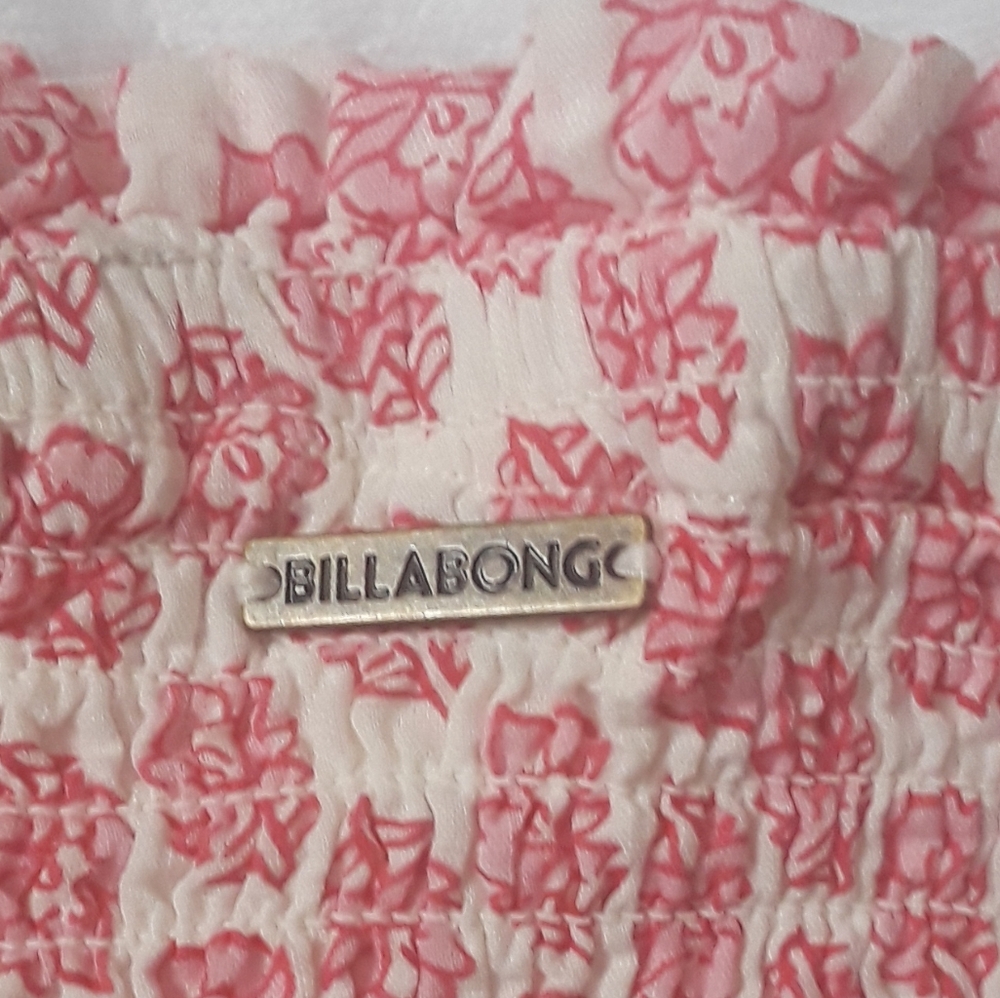 Billabong Pink Smocked Mini Skirt - Picture 3 of 6